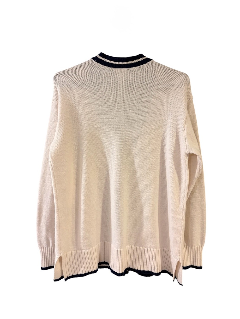 St. John’s Bay ($65) Cotton Blend Varsity Cardigan Sweater - PTP 23 - Picture 2 of 3
